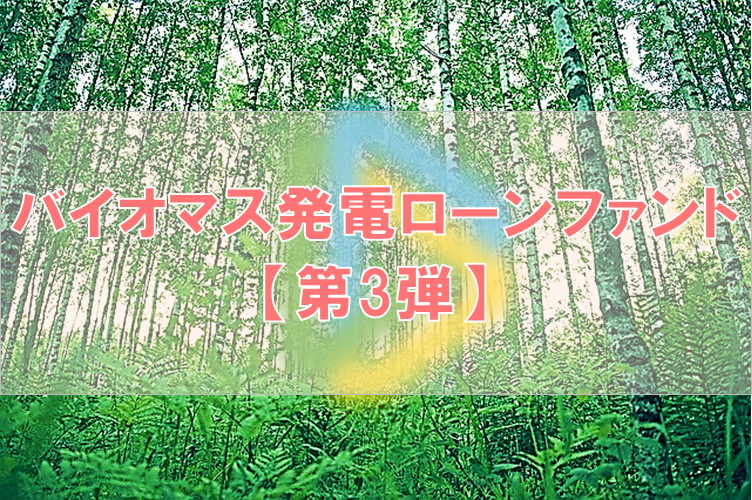 【第3弾】バイオマス発電ローンファンド（第30次募集）